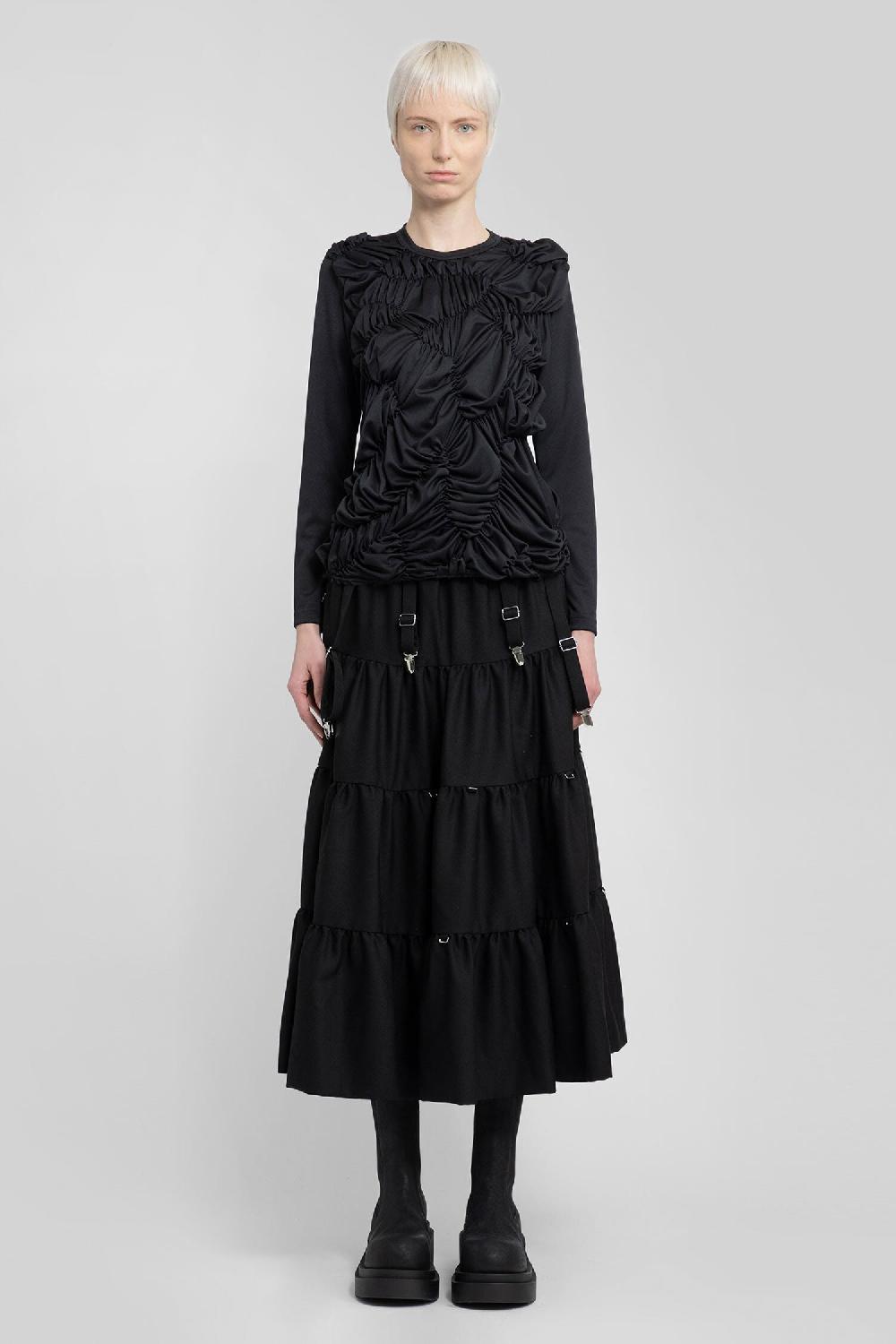 Antonioli COMME DES GARCONS WOMAN BLACK T-SHIRTS & TANK TOPS