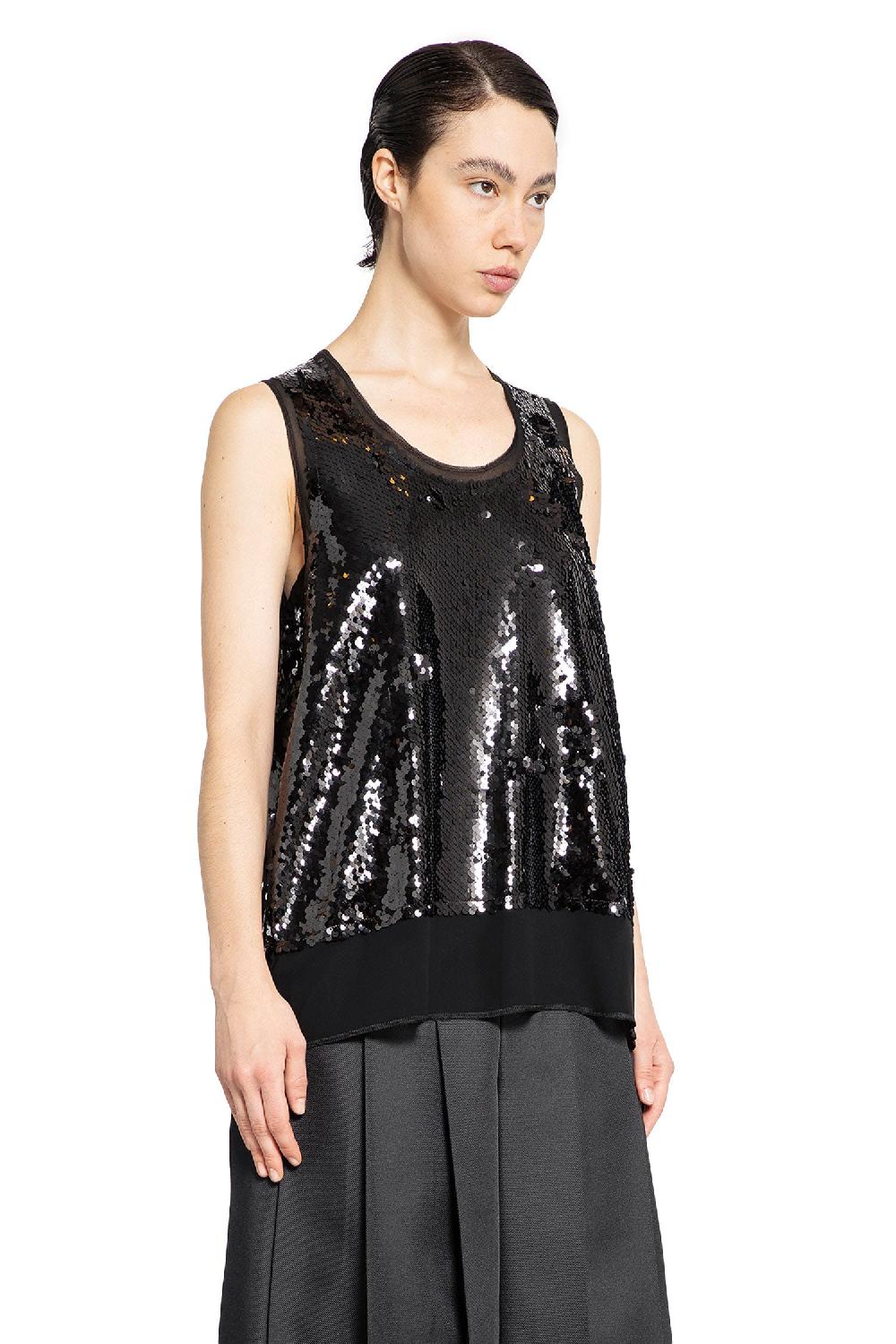 Antonioli COMME DES GARCONS WOMAN BLACK T-SHIRTS & TANK TOPS