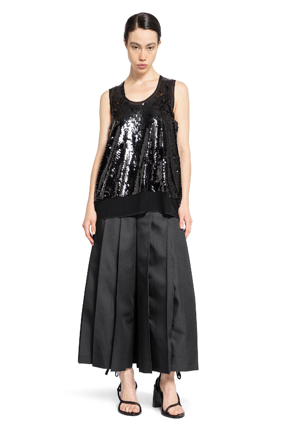 Antonioli COMME DES GARCONS WOMAN BLACK T-SHIRTS & TANK TOPS