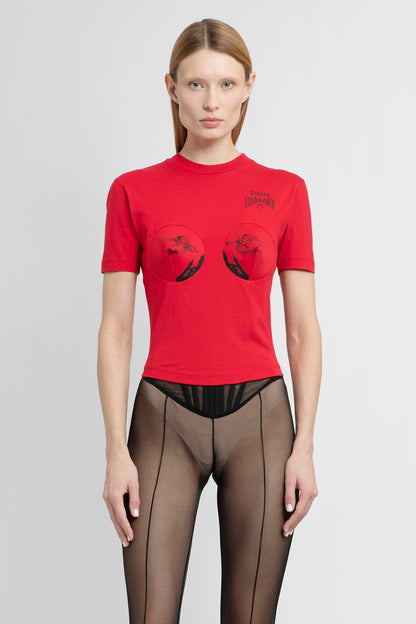 Antonioli DILARA FINDIKOGLU WOMAN RED T-SHIRTS & TANK TOPS