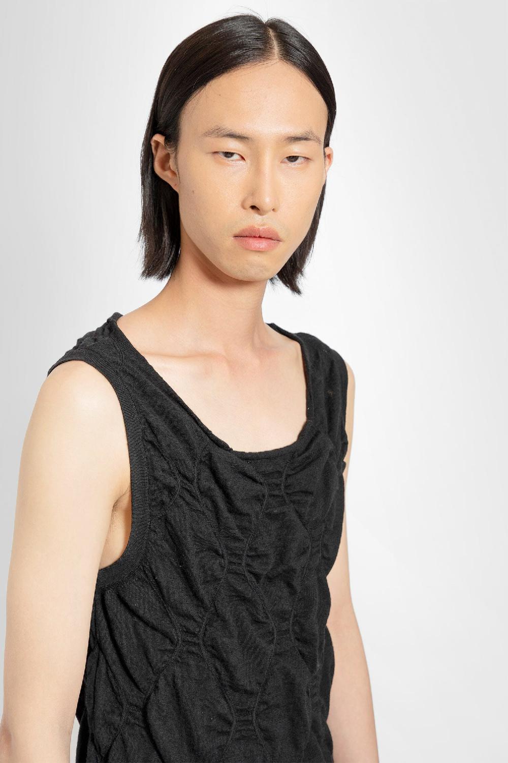 Antonioli DRIES VAN NOTEN MAN BLACK T-SHIRTS & TANK TOPS