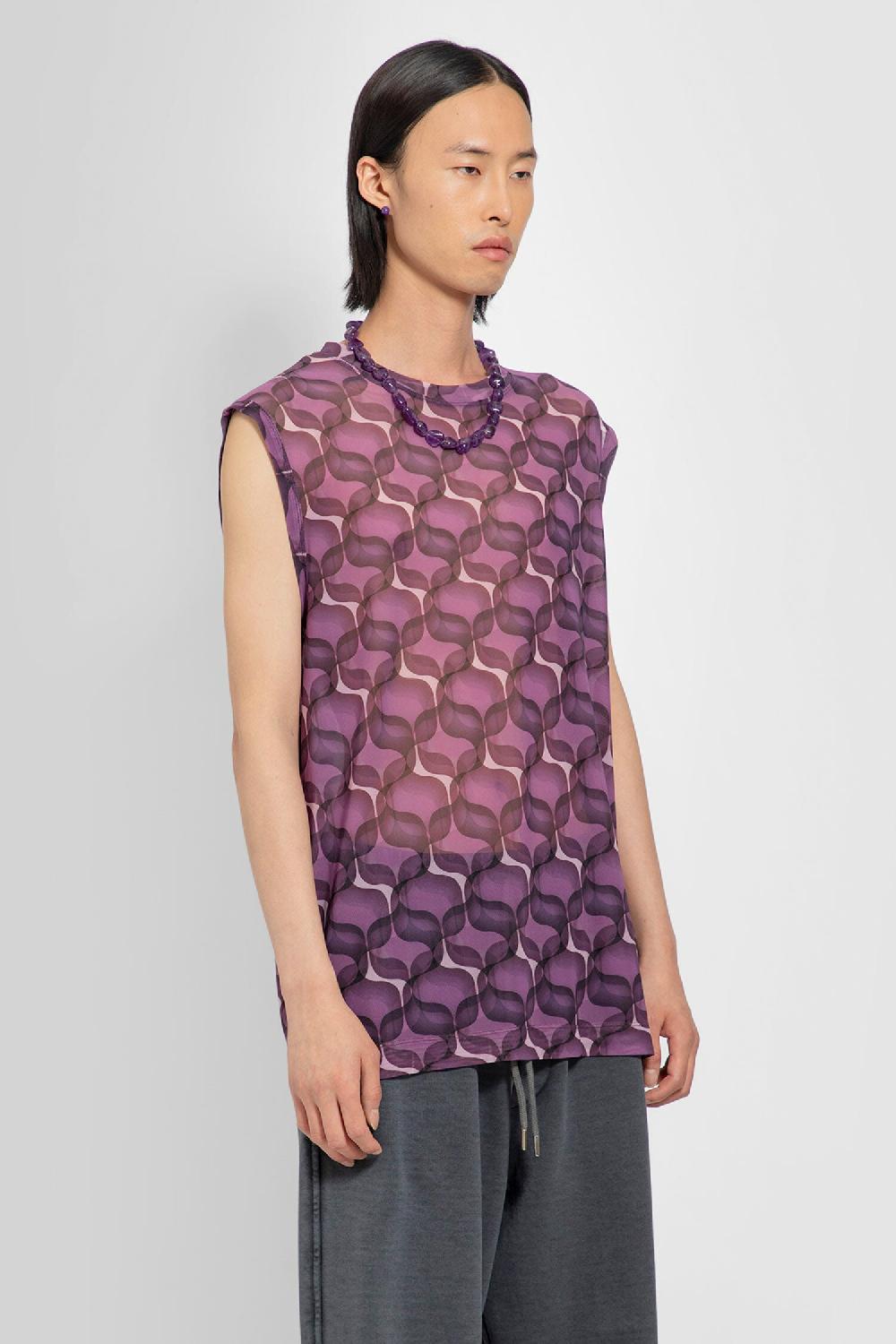 Antonioli DRIES VAN NOTEN MAN PURPLE T-SHIRTS & TANK TOPS