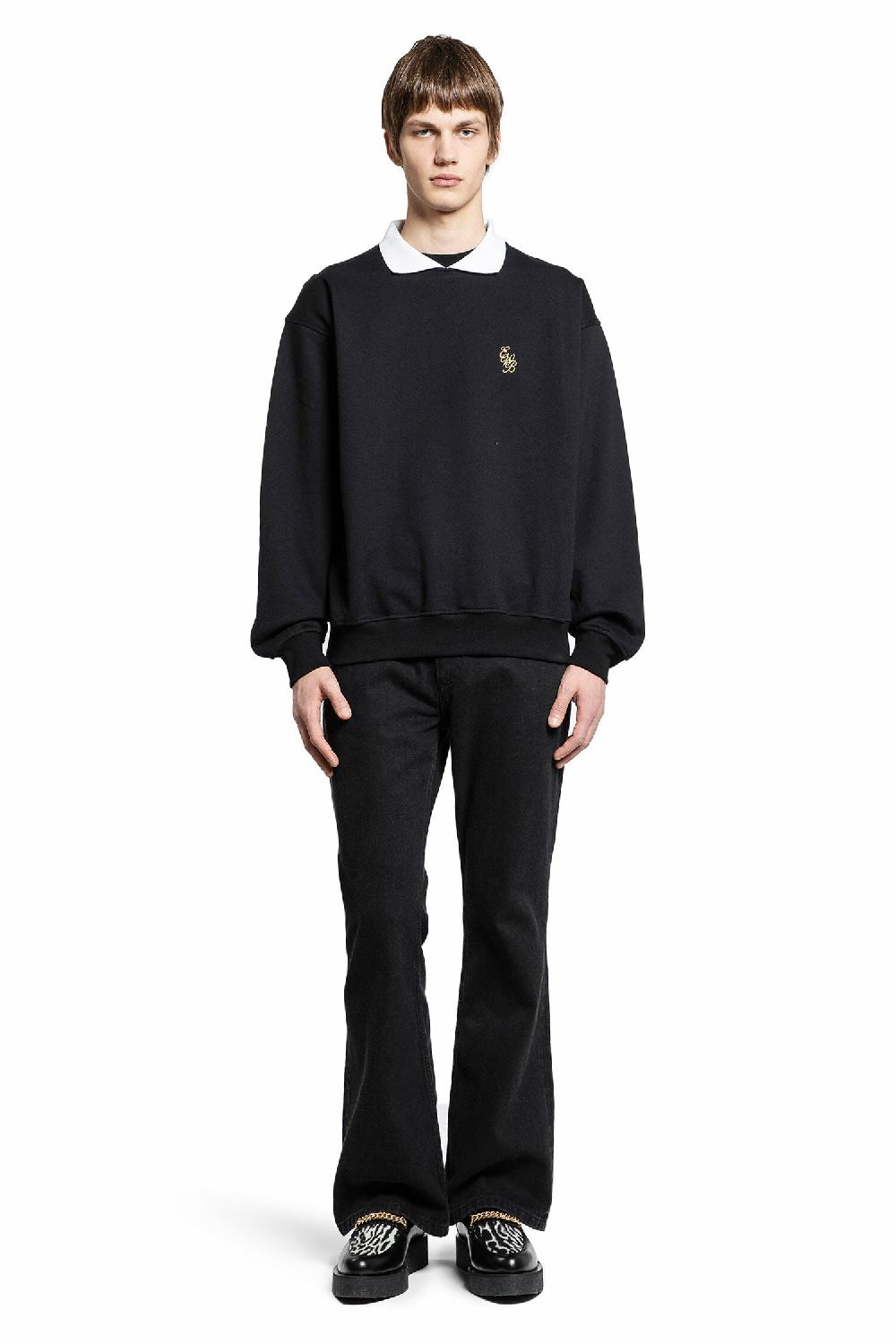Antonioli ERNEST W. BAKER MAN BLACK&WHITE SWEATSHIRTS