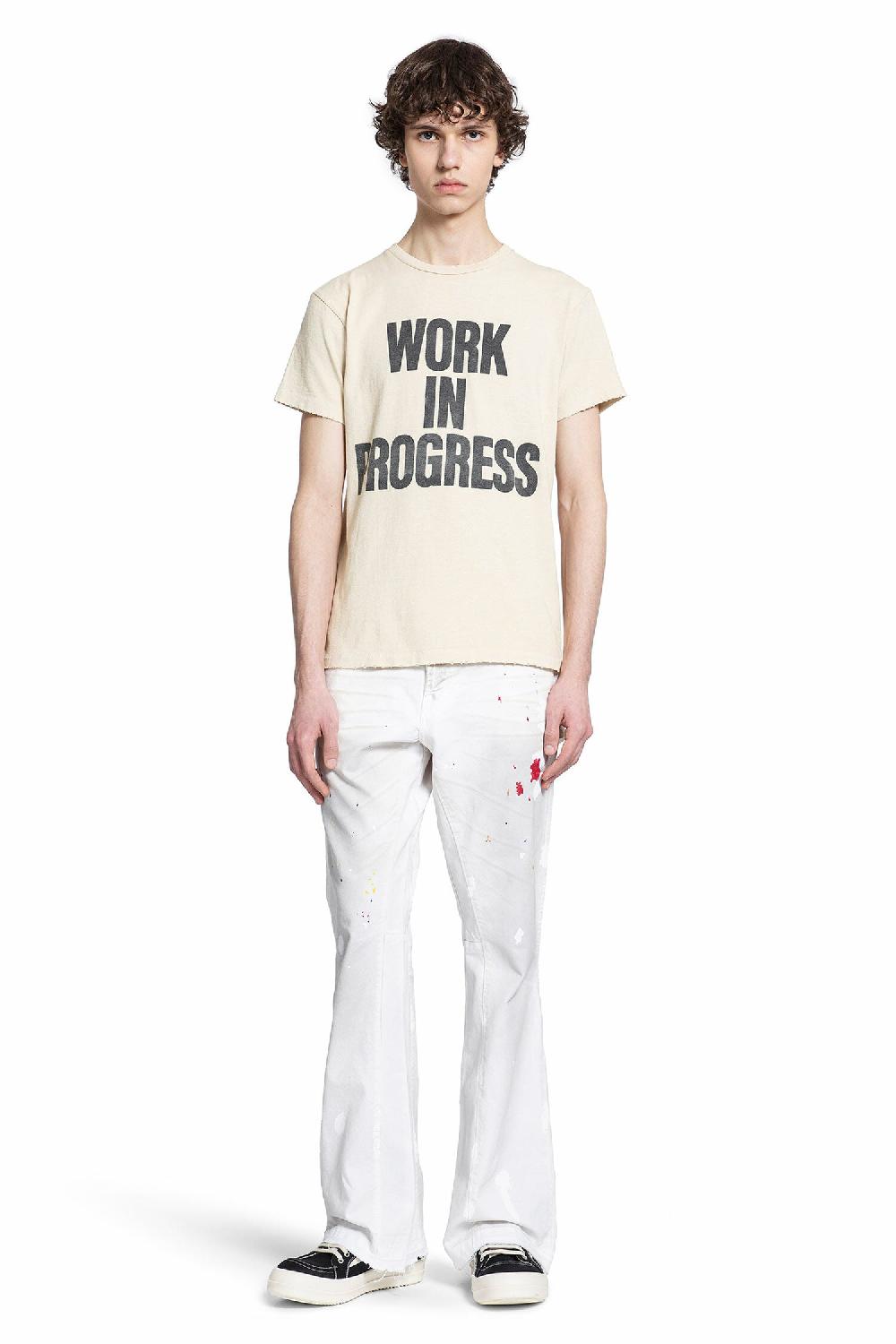 Antonioli GALLERY DEPT. MAN OFF-WHITE T-SHIRTS & TANK TOPS