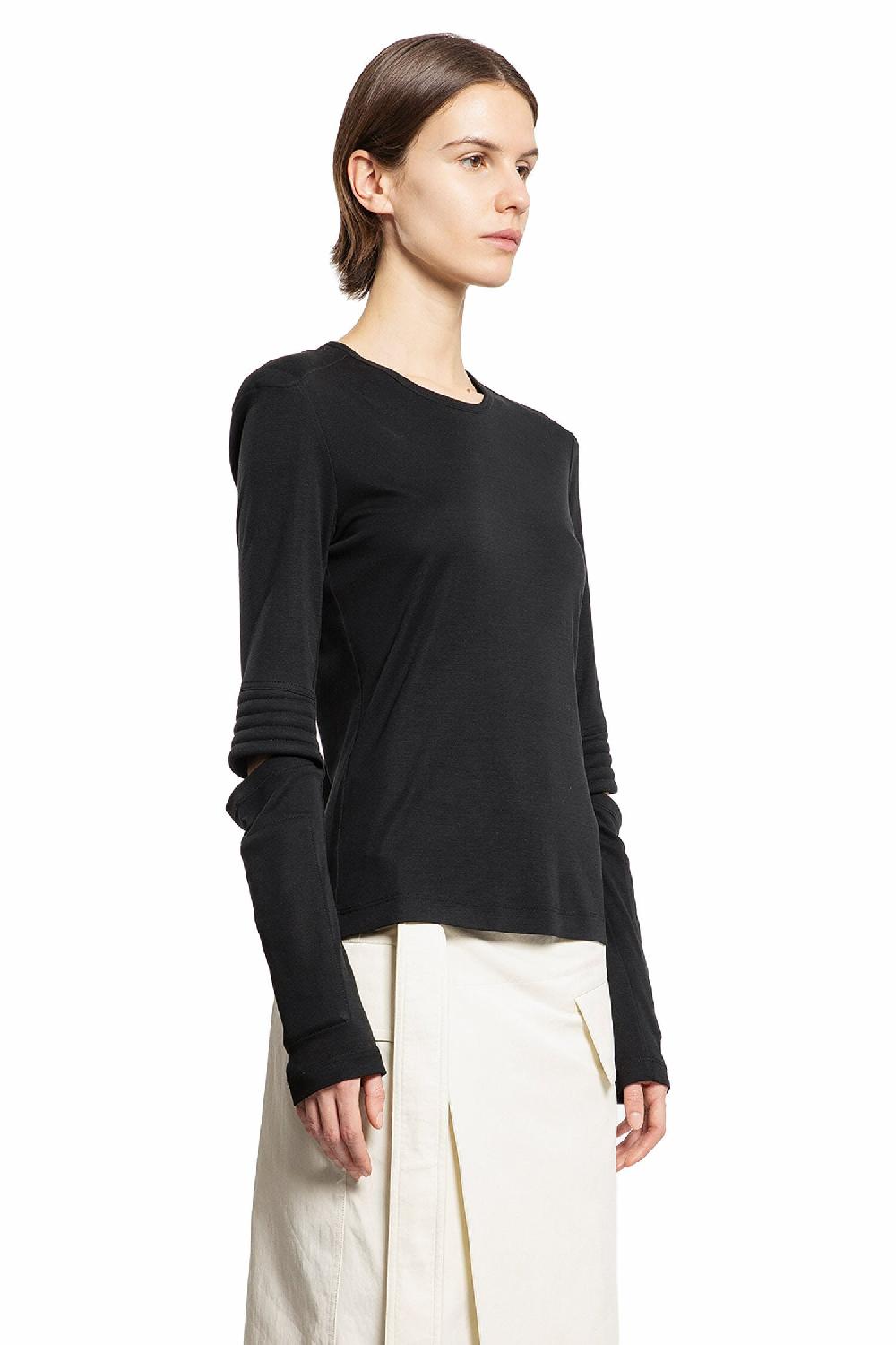 Antonioli HELMUT LANG WOMAN BLACK T-SHIRTS & TANK TOPS