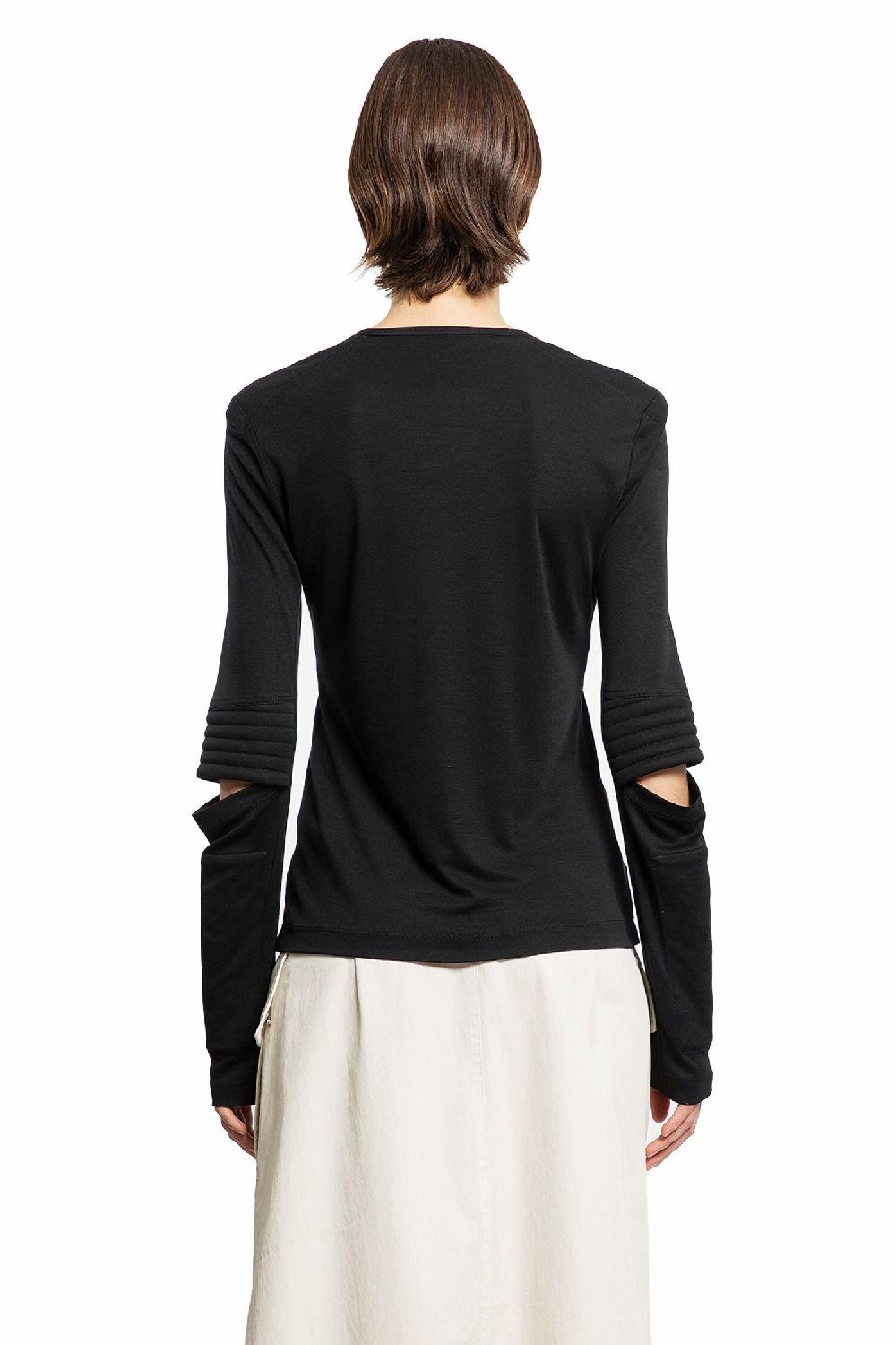 Antonioli HELMUT LANG WOMAN BLACK T-SHIRTS & TANK TOPS