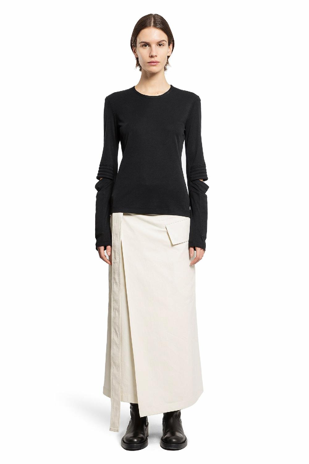 Antonioli HELMUT LANG WOMAN BLACK T-SHIRTS & TANK TOPS