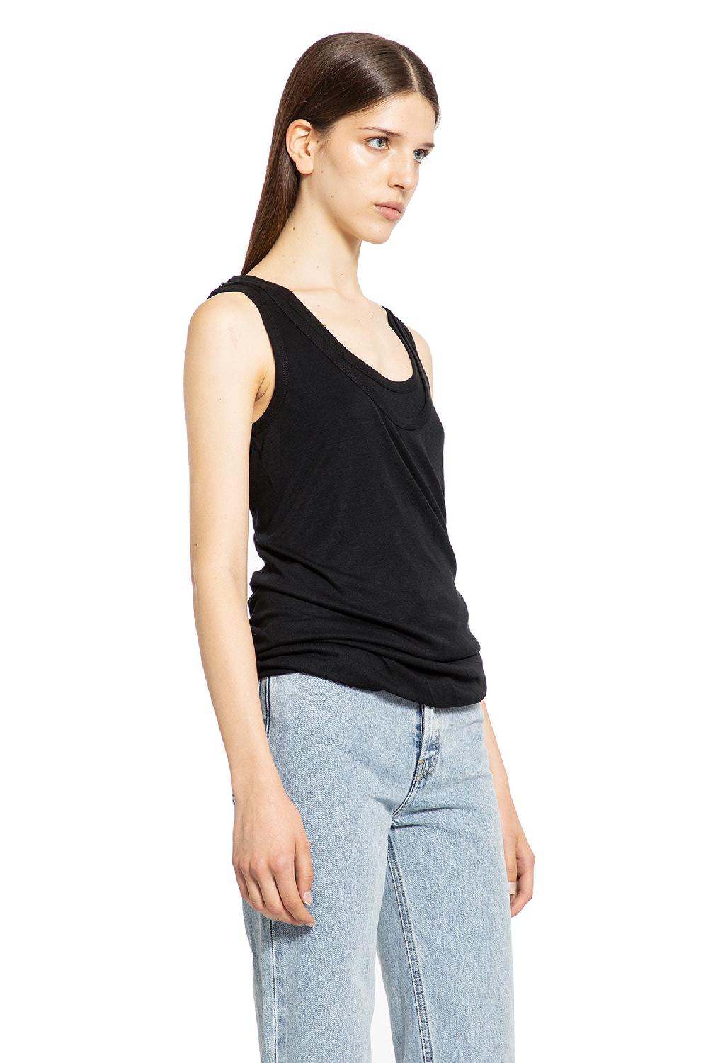 Antonioli HELMUT LANG WOMAN BLACK T-SHIRTS & TANK TOPS