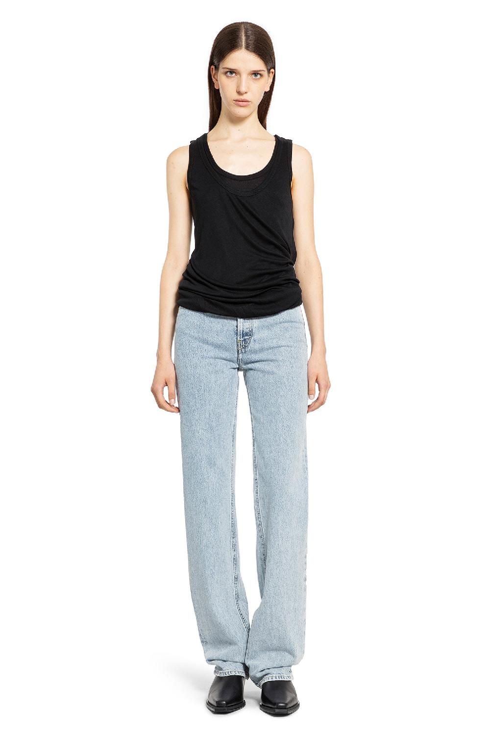 Antonioli HELMUT LANG WOMAN BLACK T-SHIRTS & TANK TOPS