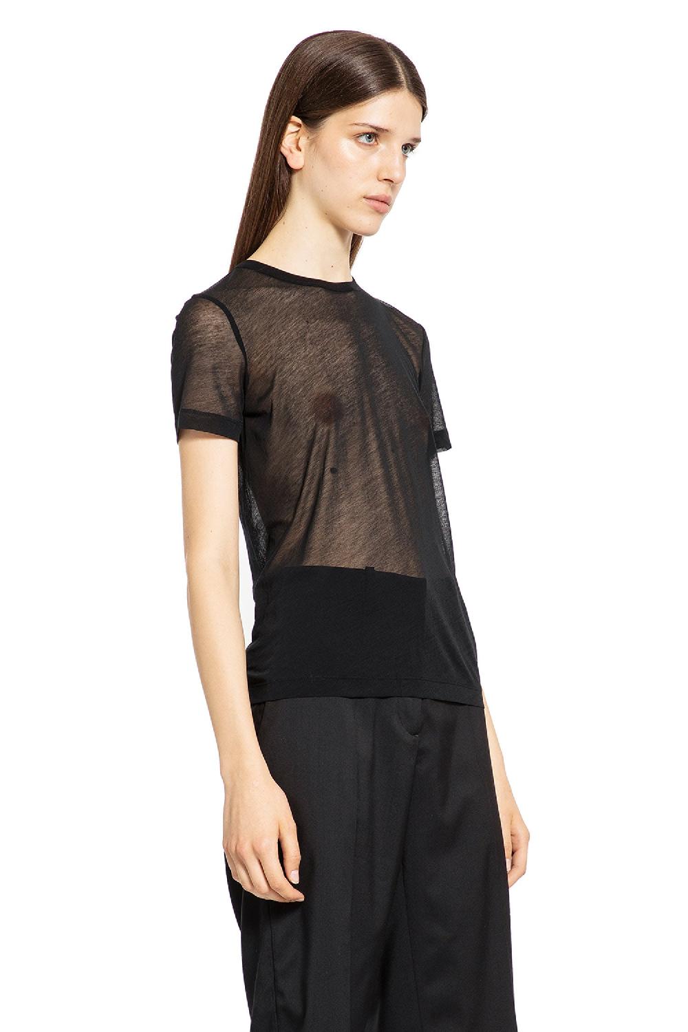 Antonioli HELMUT LANG WOMAN BLACK T-SHIRTS & TANK TOPS