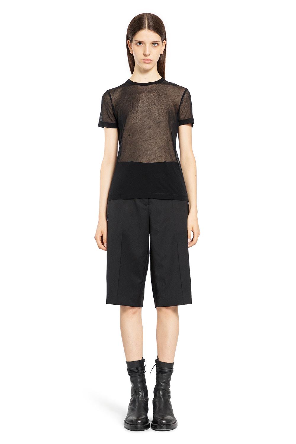 Antonioli HELMUT LANG WOMAN BLACK T-SHIRTS & TANK TOPS