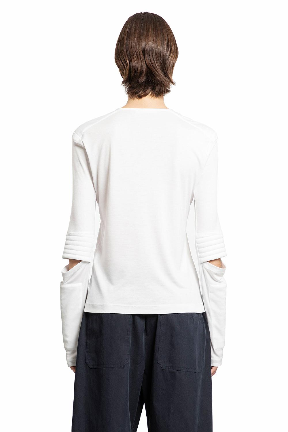 Antonioli HELMUT LANG WOMAN WHITE T-SHIRTS & TANK TOPS
