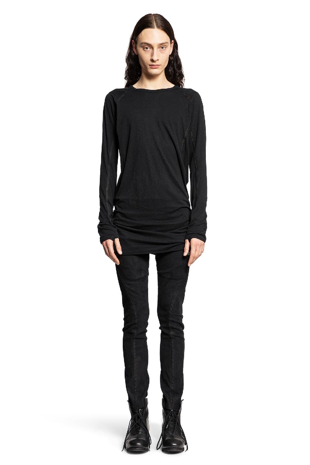 Antonioli ISAAC SELLAM MAN BLACK T-SHIRTS & TANK TOPS