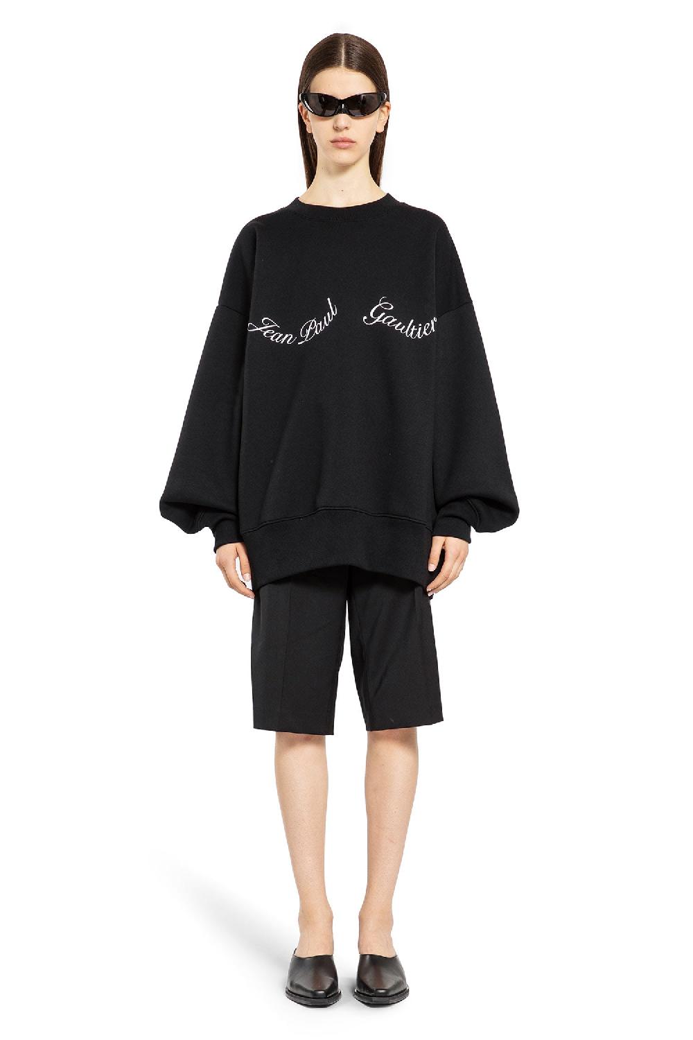 Antonioli JEAN PAUL GAULTIER WOMAN BLACK SWEATSHIRTS