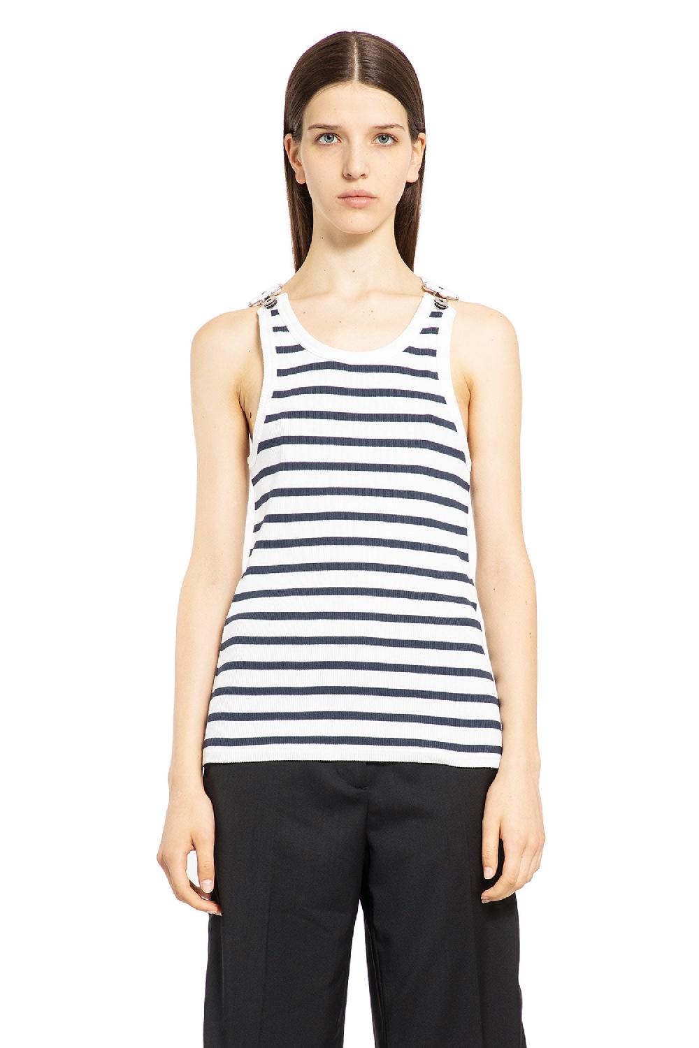 Antonioli JEAN PAUL GAULTIER WOMAN BLACK&WHITE T-SHIRTS & TANK TOPS