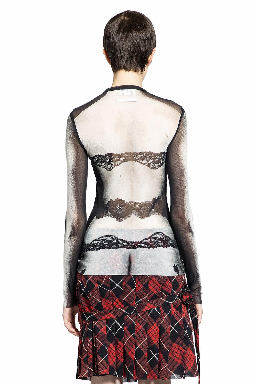 Antonioli JEAN PAUL GAULTIER WOMAN BLACK&WHITE TOPS