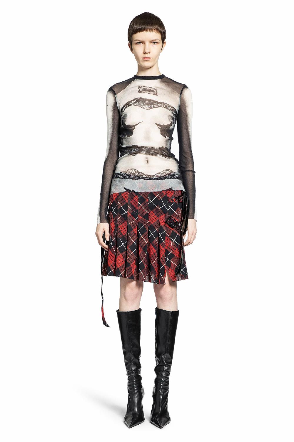 Antonioli JEAN PAUL GAULTIER WOMAN BLACK&WHITE TOPS