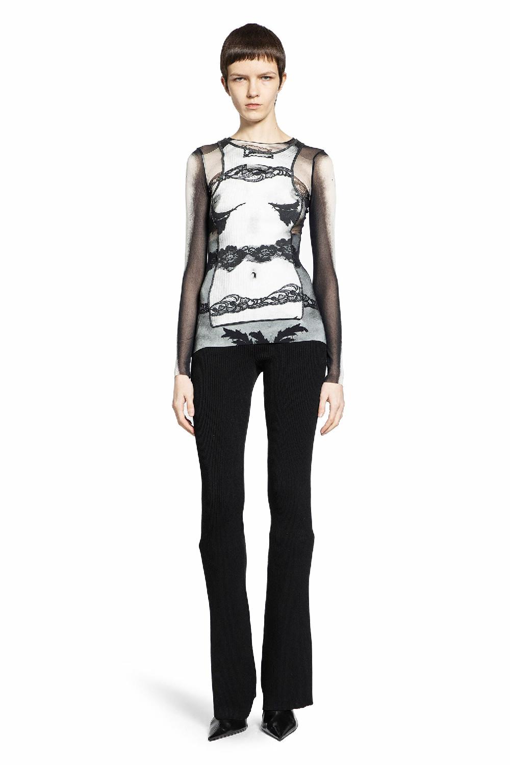 Antonioli JEAN PAUL GAULTIER WOMAN BLACK&WHITE TOPS