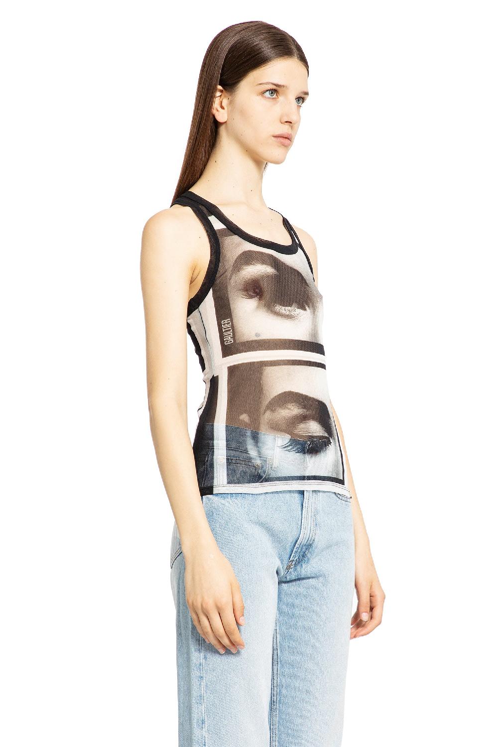 Antonioli JEAN PAUL GAULTIER WOMAN BLACK&WHITE TOPS