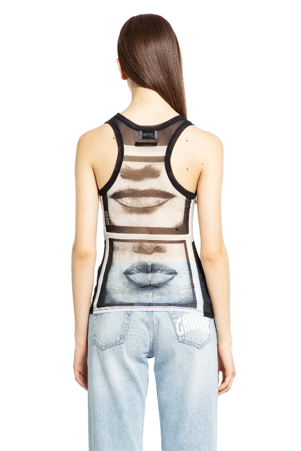 Antonioli JEAN PAUL GAULTIER WOMAN BLACK&WHITE TOPS