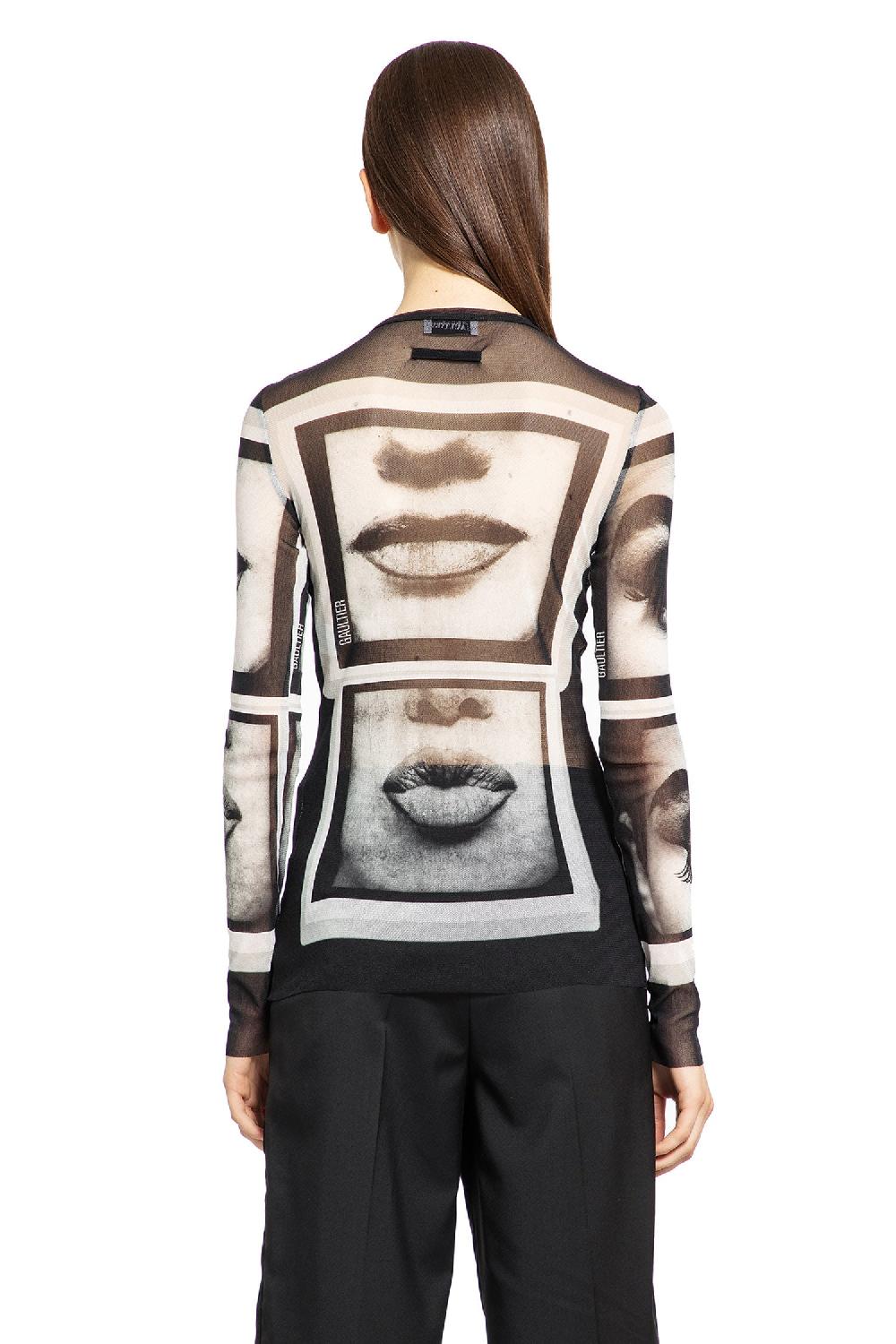 Antonioli JEAN PAUL GAULTIER WOMAN BLACK&WHITE TOPS
