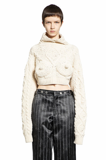 Antonioli JEAN PAUL GAULTIER WOMAN OFF-WHITE KNITWEAR