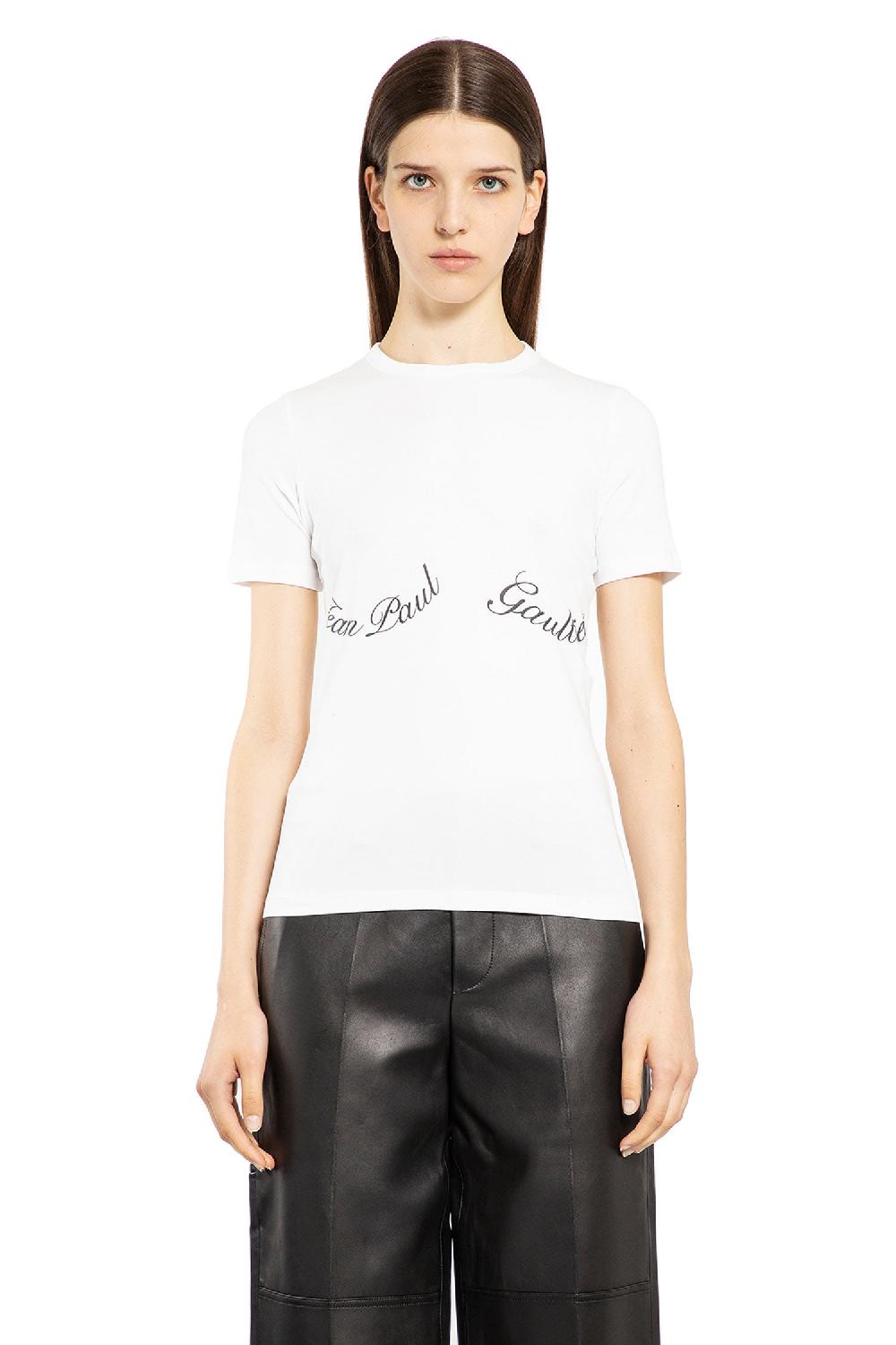 Antonioli JEAN PAUL GAULTIER WOMAN WHITE T-SHIRTS & TANK TOPS