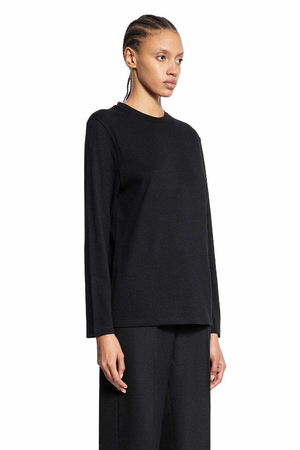 Antonioli JIL SANDER WOMAN BLACK T-SHIRTS & TANK TOPS
