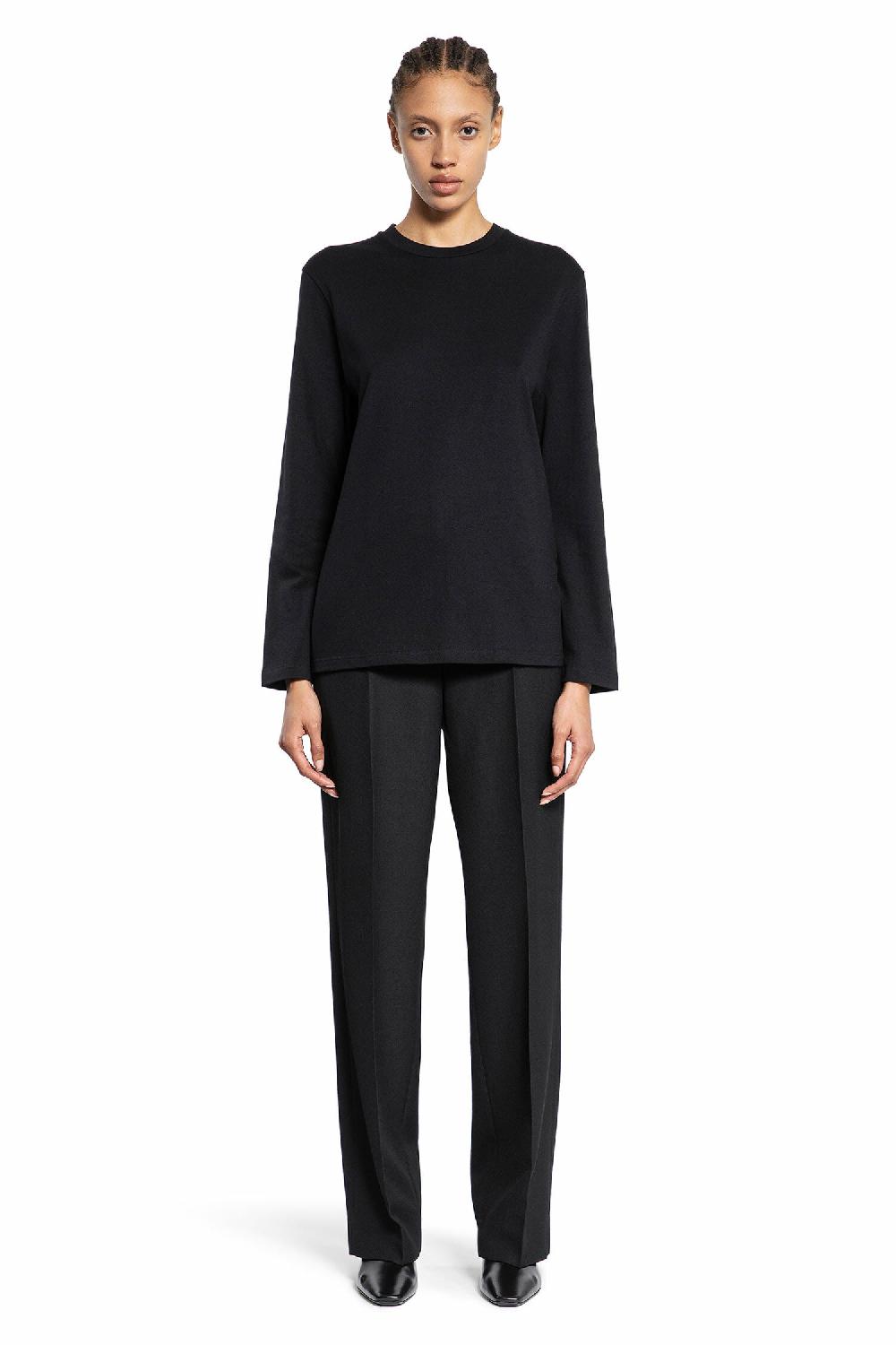 Antonioli JIL SANDER WOMAN BLACK T-SHIRTS & TANK TOPS