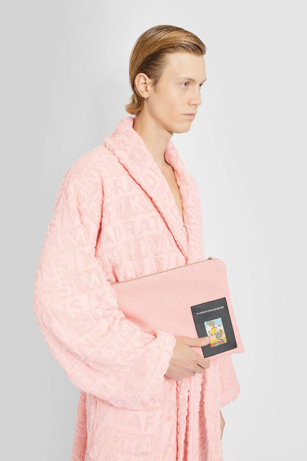 Antonioli KVADRAT/ RAF SIMONS UNISEX PINK CLUTCHES & POUCHES