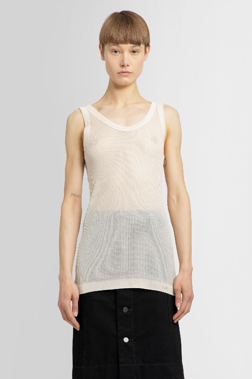 Antonioli LEMAIRE WOMAN OFF-WHITE T-SHIRTS & TANK TOPS