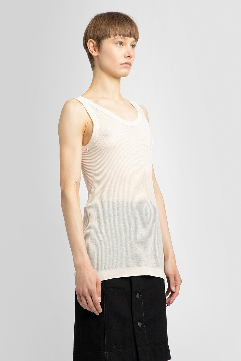Antonioli LEMAIRE WOMAN OFF-WHITE T-SHIRTS & TANK TOPS