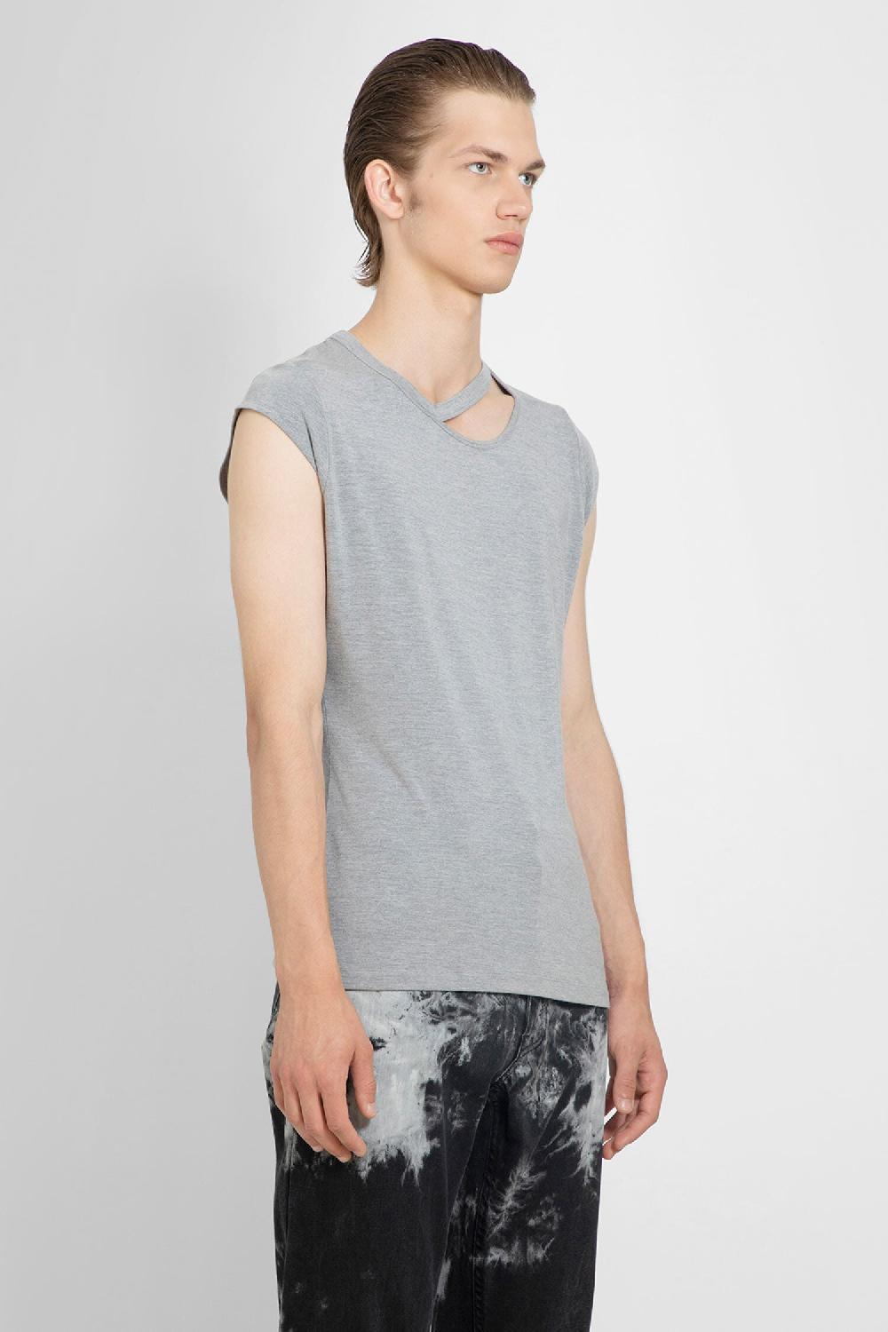 Antonioli LOUIS GABRIEL NOUCHI MAN GREY T-SHIRTS & TANK TOPS
