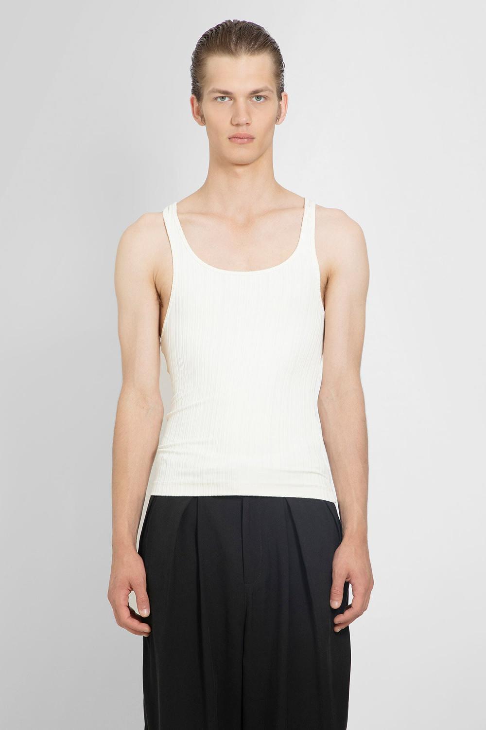 Antonioli LOUIS GABRIEL NOUCHI MAN OFF-WHITE T-SHIRTS & TANK TOPS