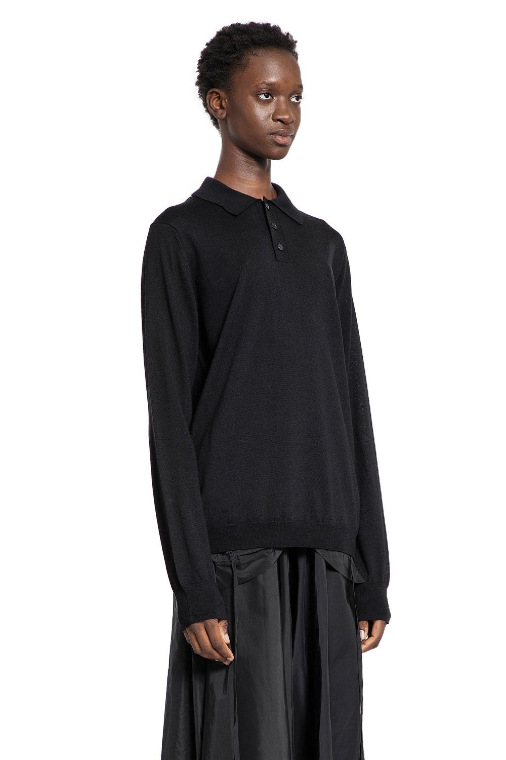 Antonioli MAISON MARGIELA WOMAN BLACK T-SHIRTS & TANK TOPS