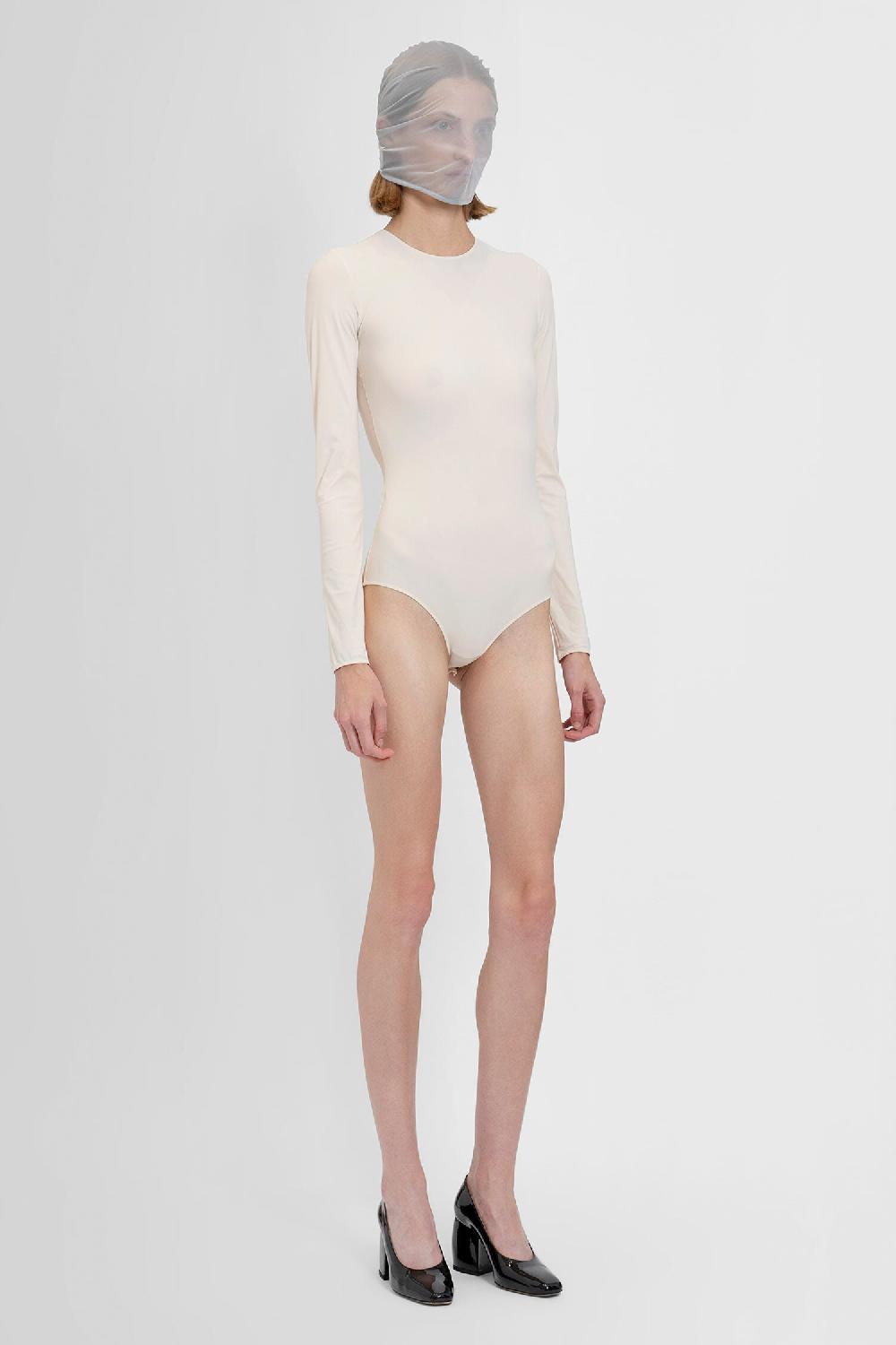 Antonioli MAISON MARGIELA WOMAN OFF-WHITE BODYSUITS