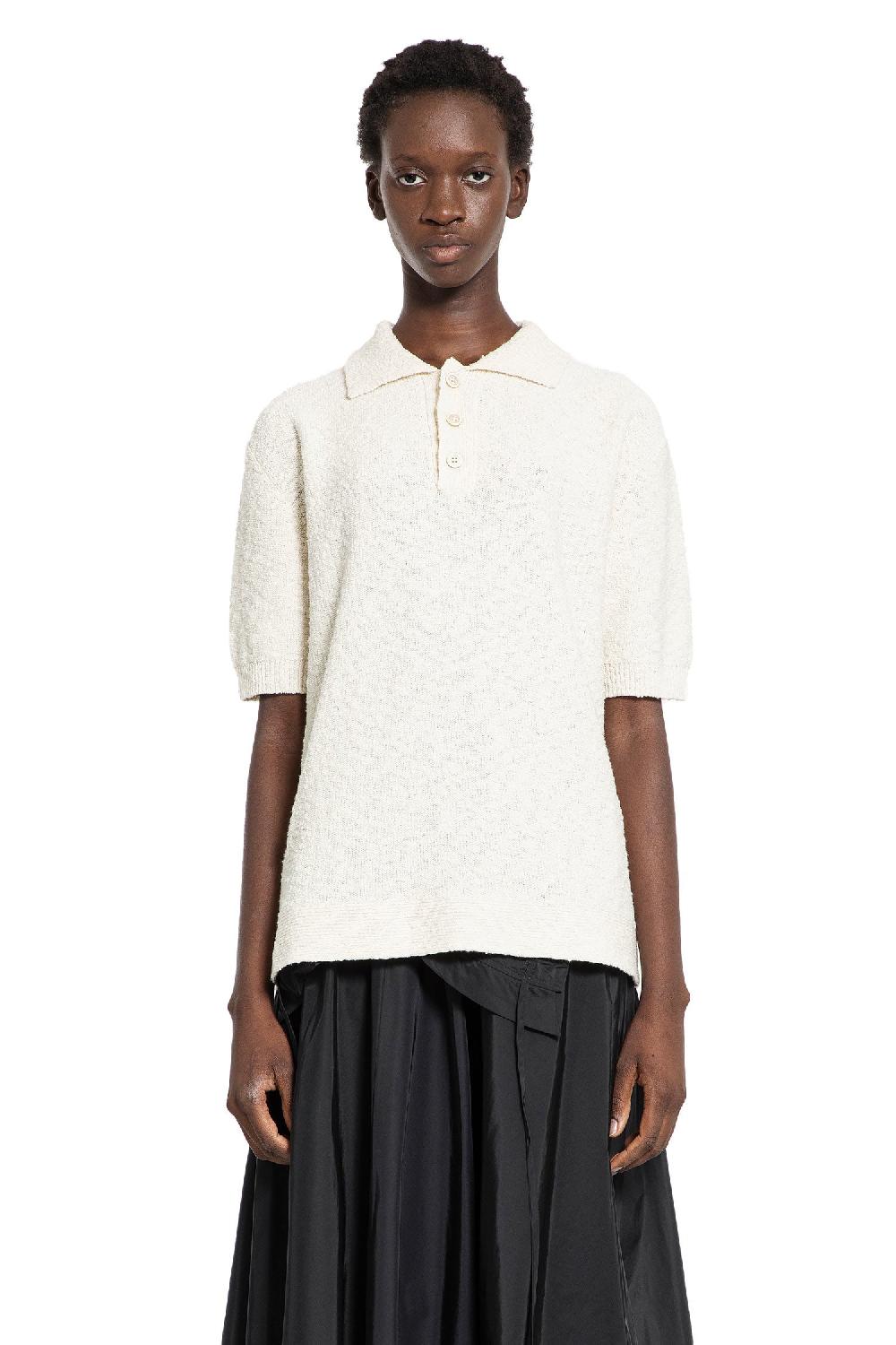 Antonioli MAISON MARGIELA WOMAN OFF-WHITE T-SHIRTS & TANK TOPS