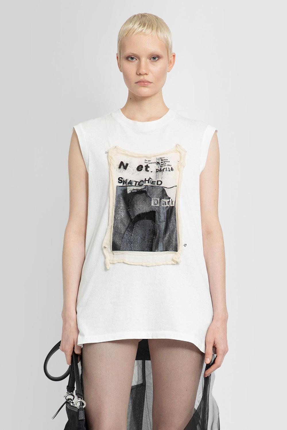 Antonioli MAISON MARGIELA WOMAN WHITE T-SHIRTS & TANK TOPS