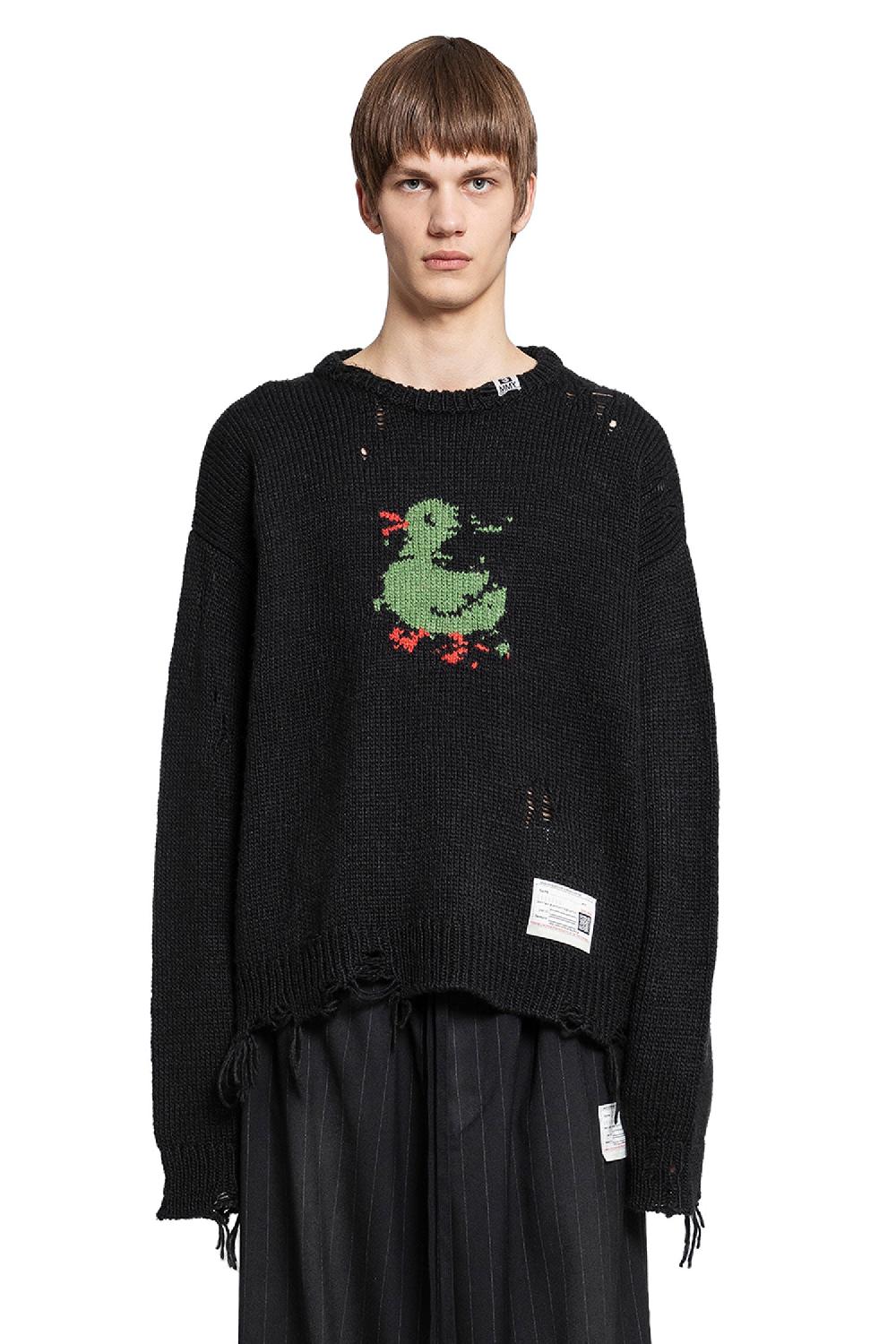 Antonioli MAISON MIHARA YASUHIRO MAN BLACK KNITWEAR