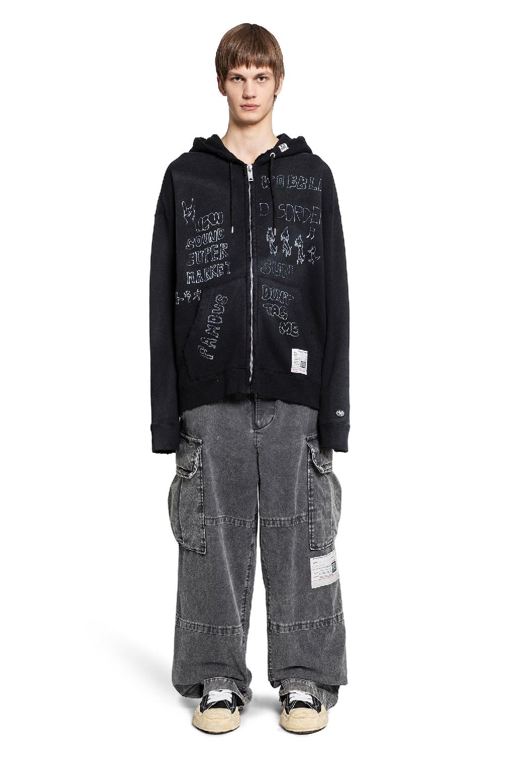 Antonioli MAISON MIHARA YASUHIRO MAN BLACK SWEATSHIRTS
