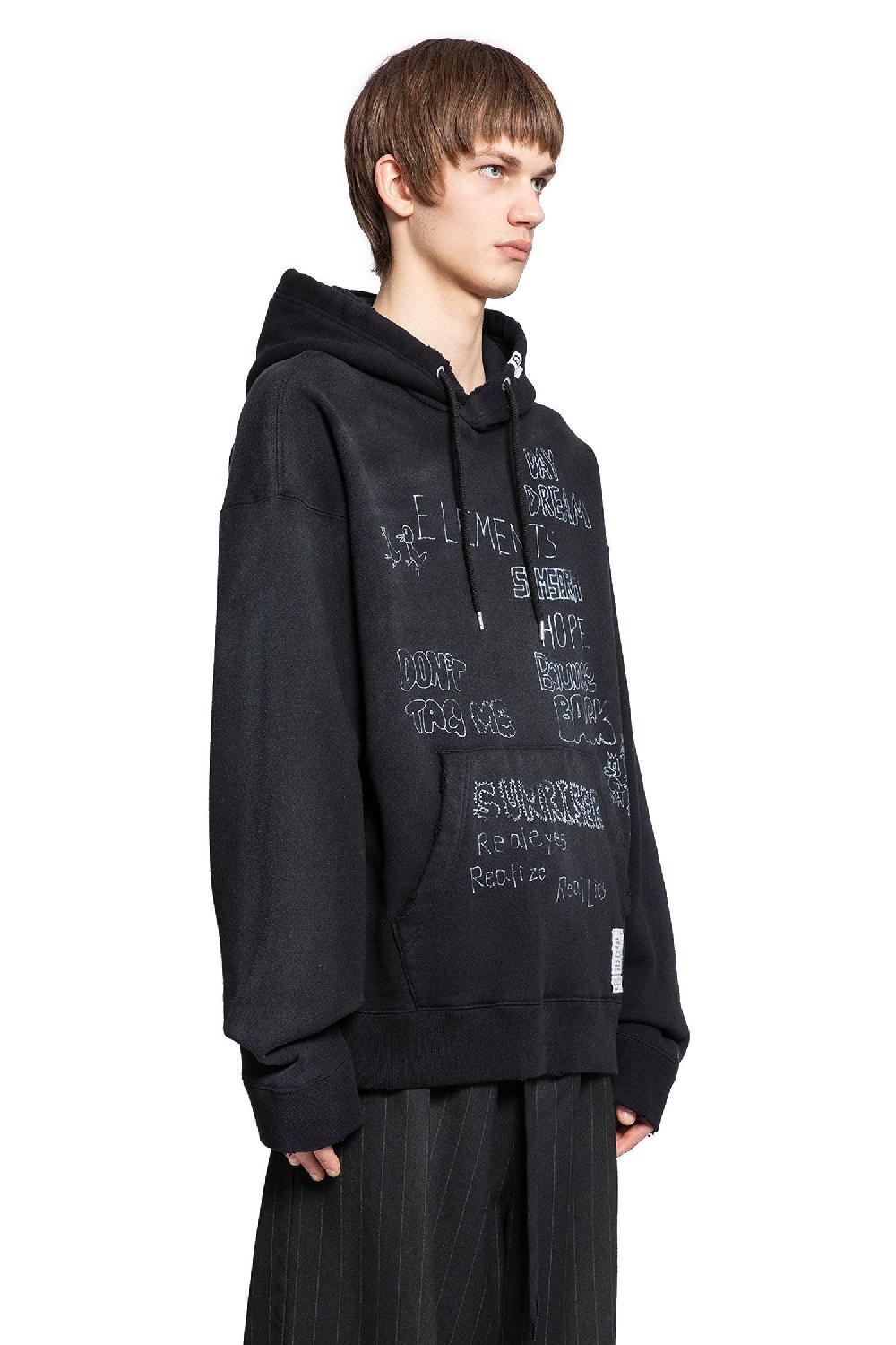 Antonioli MAISON MIHARA YASUHIRO MAN BLACK SWEATSHIRTS