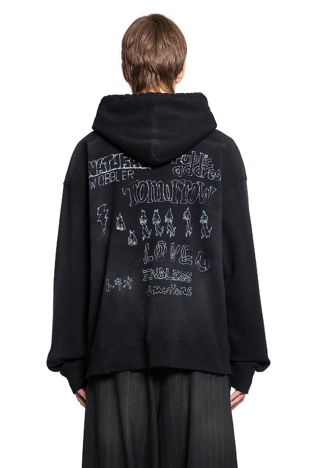 Antonioli MAISON MIHARA YASUHIRO MAN BLACK SWEATSHIRTS