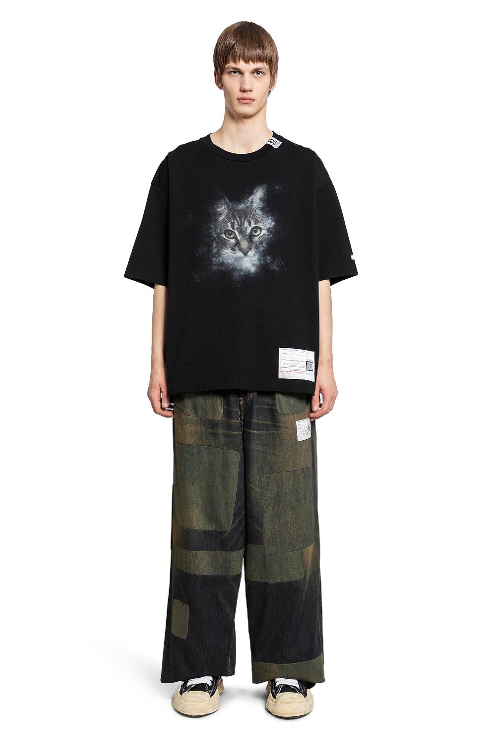 Antonioli MAISON MIHARA YASUHIRO MAN BLACK T-SHIRTS & TANK TOPS
