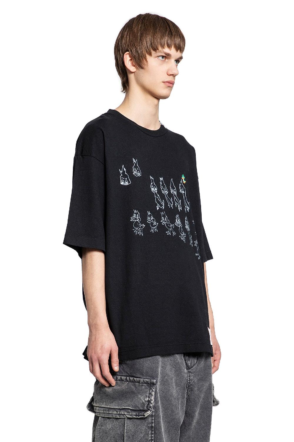 Antonioli MAISON MIHARA YASUHIRO MAN BLACK T-SHIRTS & TANK TOPS