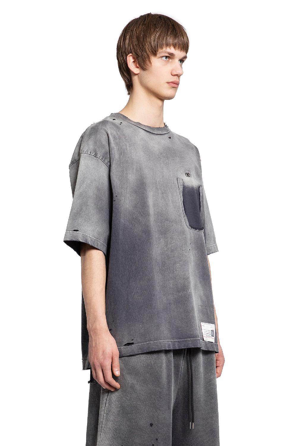 Antonioli MAISON MIHARA YASUHIRO MAN BLACK T-SHIRTS & TANK TOPS