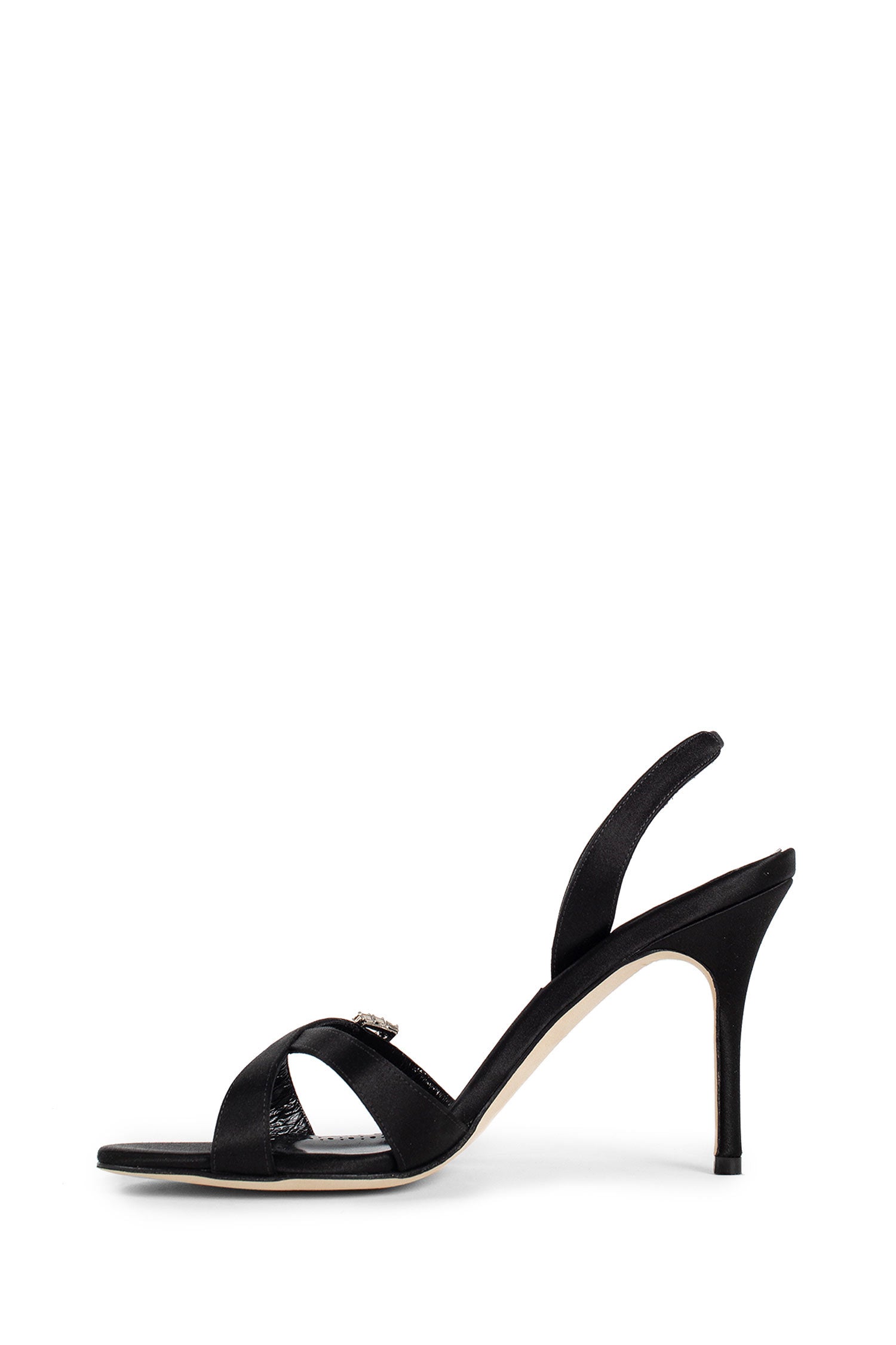 Antonioli MANOLO BLAHNIK WOMAN BLACK SANDALS & SLIDES