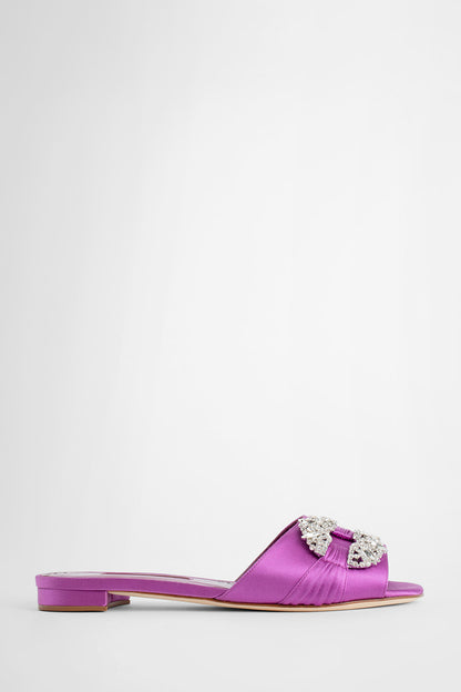 Antonioli MANOLO BLAHNIK WOMAN PURPLE SANDALS & SLIDES
