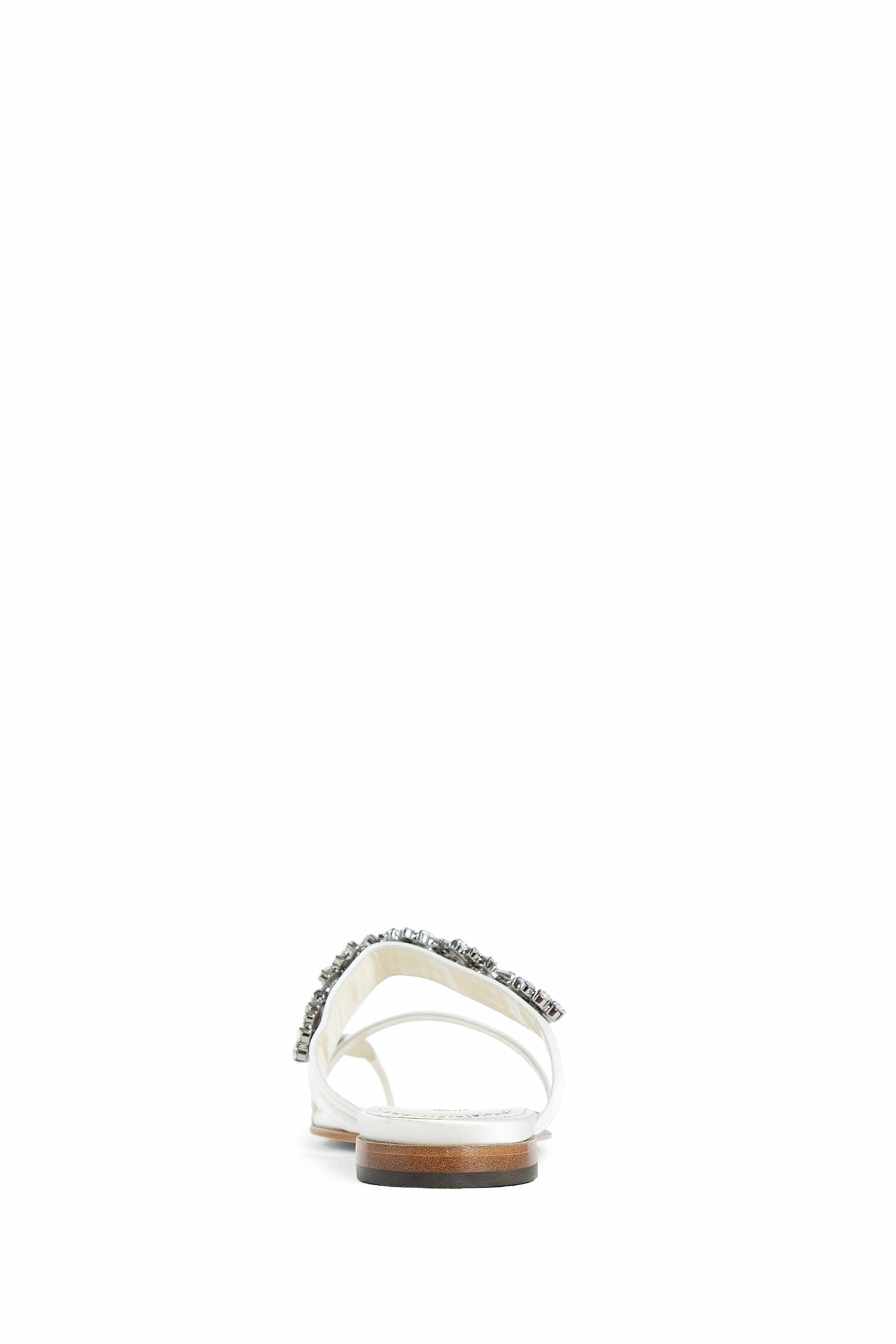 Antonioli MANOLO BLAHNIK WOMAN WHITE SANDALS & SLIDES