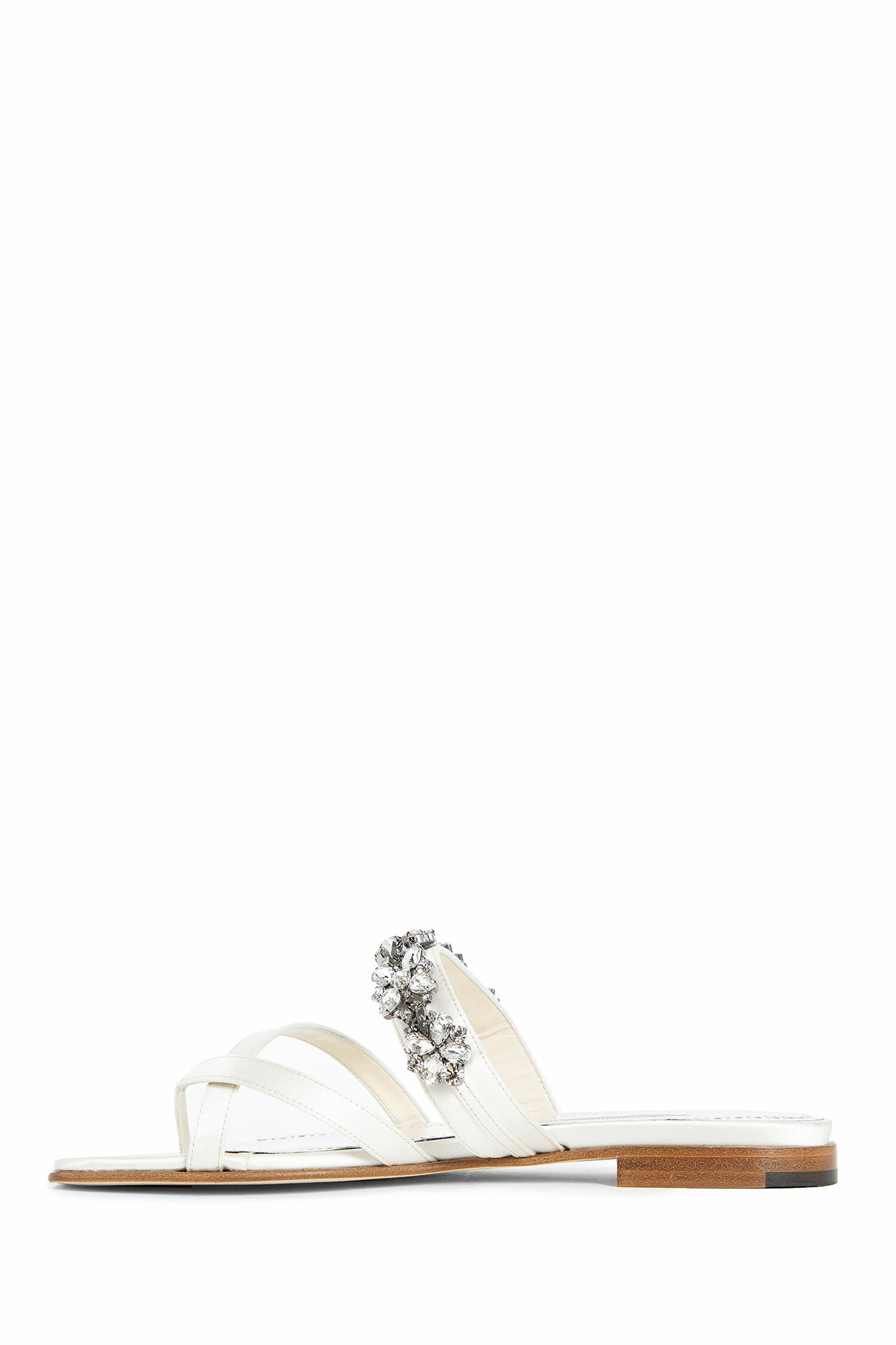 Antonioli MANOLO BLAHNIK WOMAN WHITE SANDALS & SLIDES
