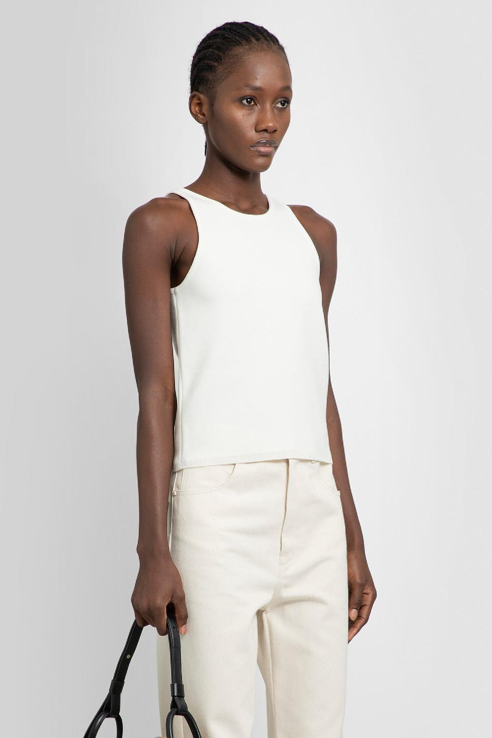 Antonioli MAX MARA WOMAN OFF-WHITE T-SHIRTS & TANK TOPS